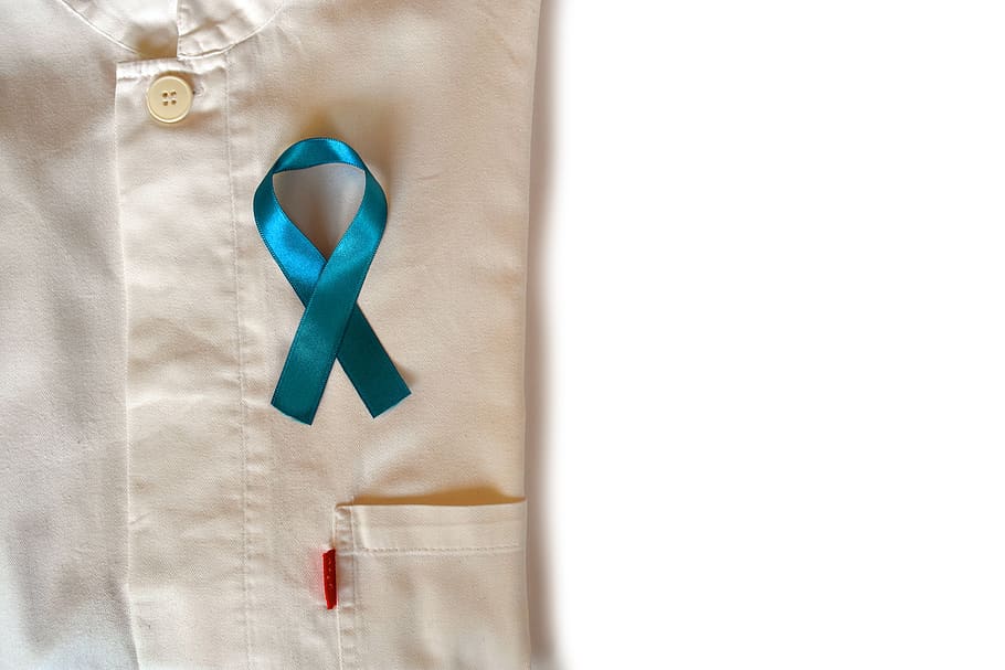 Blue Prostate Cancer Awareness Ribbon 